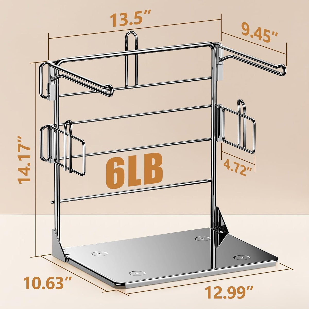 Grocery Bag Holder - Plastic Bag Organizer, Detachable Metal Shopping Bag Holder for Grocery Store & Business