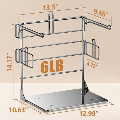 Grocery Bag Holder - Plastic Bag Organizer, Detachable Metal Shopping Bag Holder for Grocery Store & Business