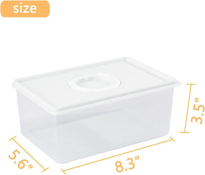 Sliced Cheese Container with Time Recording - Block Cheeses Storage Container for Fridge Cream Cheese Sliced Cheeses Cheddar Cheese Box with Lid Cheeses Saver