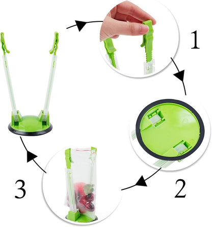 Baggy Rack -（8 colors）,Food Storage Bags Clip, For Food Prep Bag/Plastic Freezer Bag/Ziploc Bag Holder Stand,Meal Planning/prep Bag Holders.