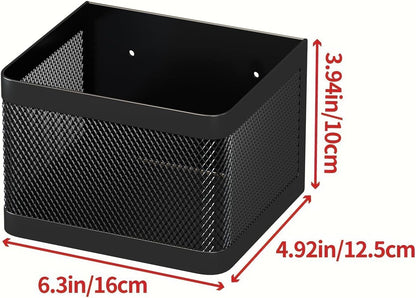 1 Pcs Magnetic Spice Rack For Refrigerator, Black, 13.8''L*5.1''W*3.9''H