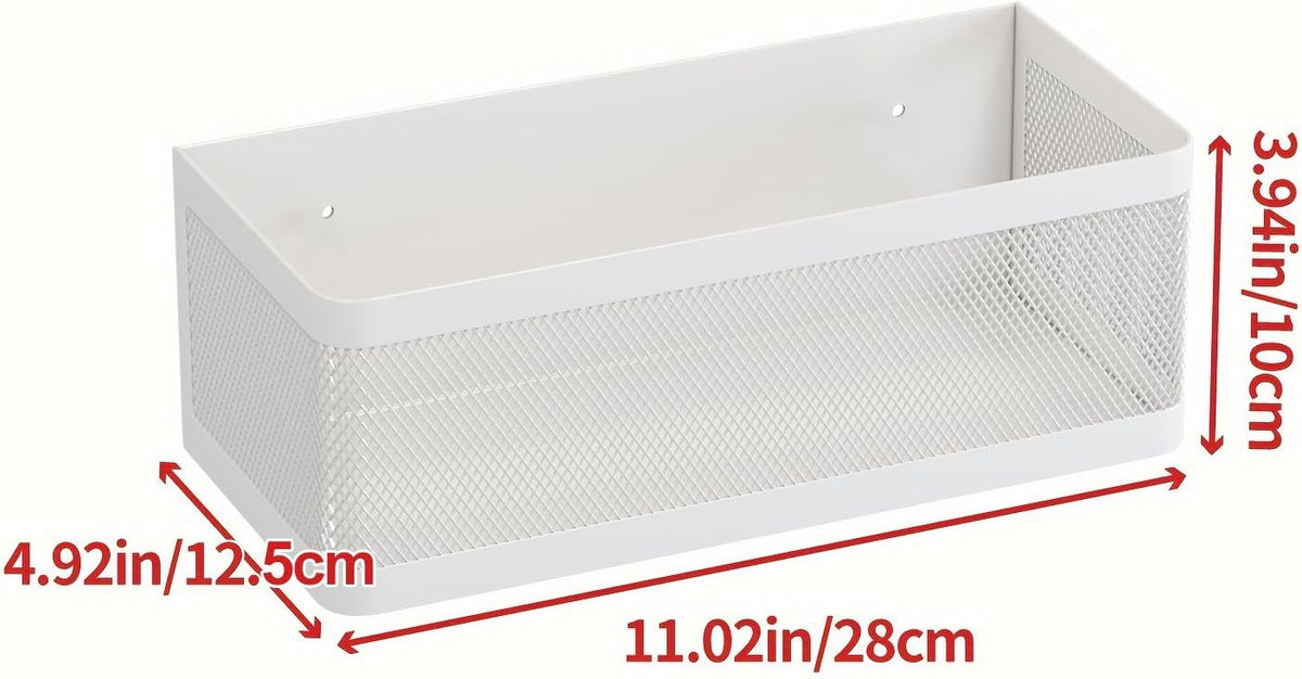 1 Pcs Magnetic Spice Rack For Refrigerator, Black, 13.8''L*5.1''W*3.9''H