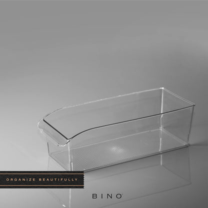 Plastic Storage Bins, Small | THE CURVE COLLECTION | Multi-Use Organizer Bins | Storage Containers Kitchen, Pantry and Home Organization | Fridge Organizers | Pantry Organization and Storage