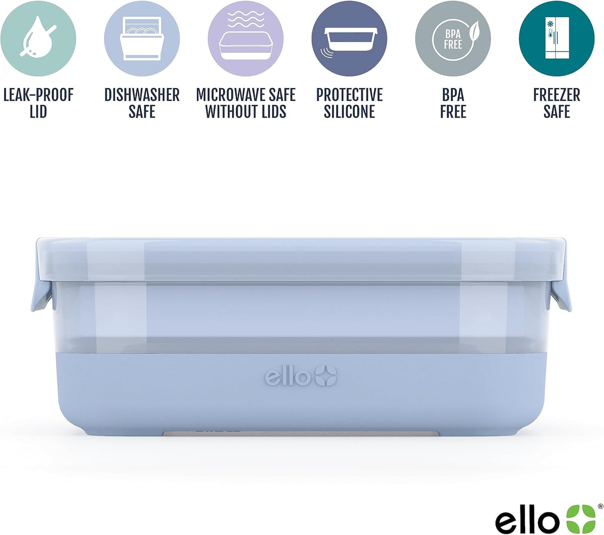 3.7 Cup Plastic Meal Prep Containers, 10 Pc, 5 Pack, Elderberry