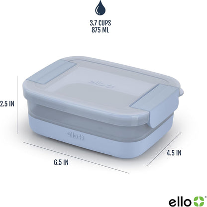 3.7 Cup Plastic Meal Prep Containers, 10 Pc, 5 Pack, Elderberry
