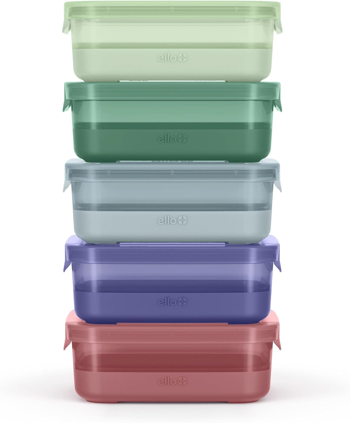 3.7 Cup Plastic Meal Prep Containers, 10 Pc, 5 Pack, Elderberry