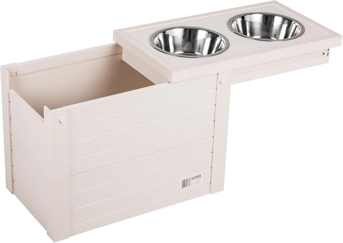® Piedmont Elevated Dog Feeder, Antique White
