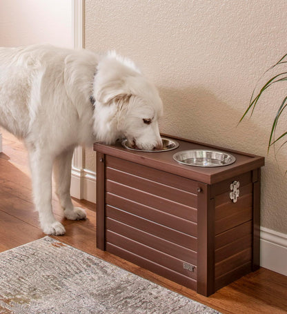 ® Piedmont Elevated Dog Feeder, Antique White