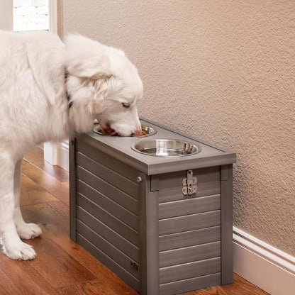 ® Piedmont Elevated Dog Feeder, Antique White