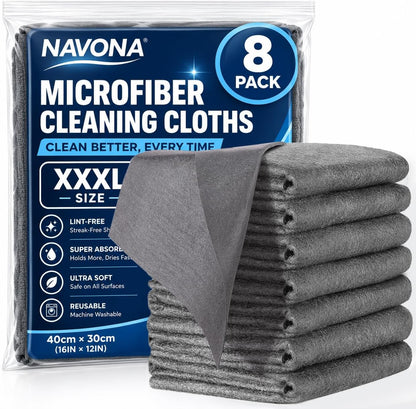 Navona 12 Pcs New Upgrade Steel Wire Dishcloth,Triple-Layer Steel Wire Cleaning Cloth,Powerful Cleaning Non-Scratch Wire Dishcloth Rag for Cookware, Sinks, Dishes, Stove Tops