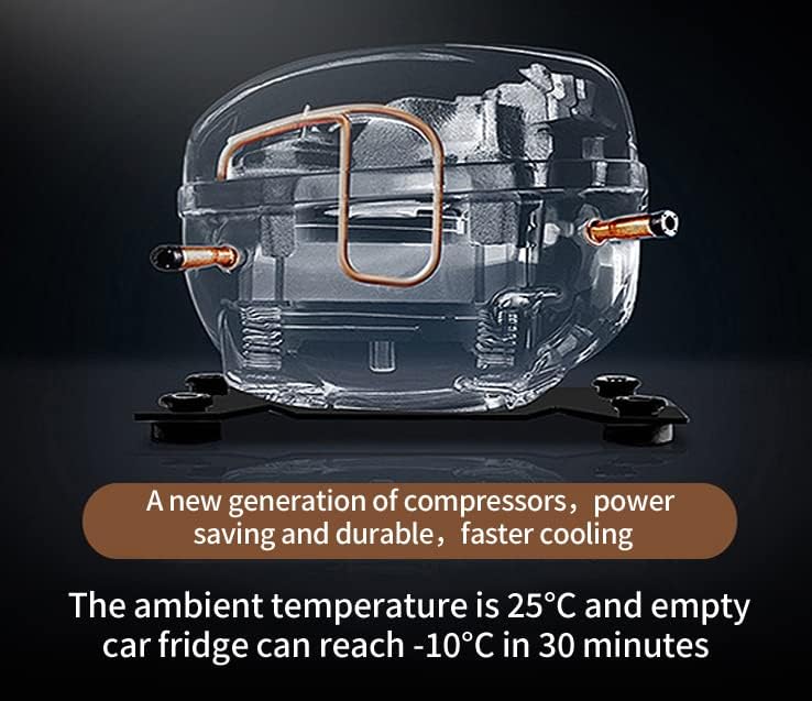 RV Car Protable Refrigerator 12V 24V 34 Quart 32L Drawer Freezer for Truck Van RV Camper SUV Boat Travel Camping Road Trips Tailgating -4℉~50℉