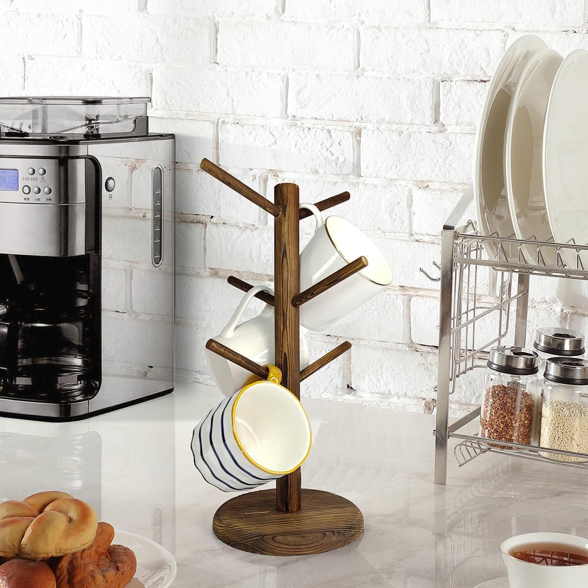Mug Holder Tree,Coffee Cup Holder,Mug Rack Stand Hook,Bar Organizer