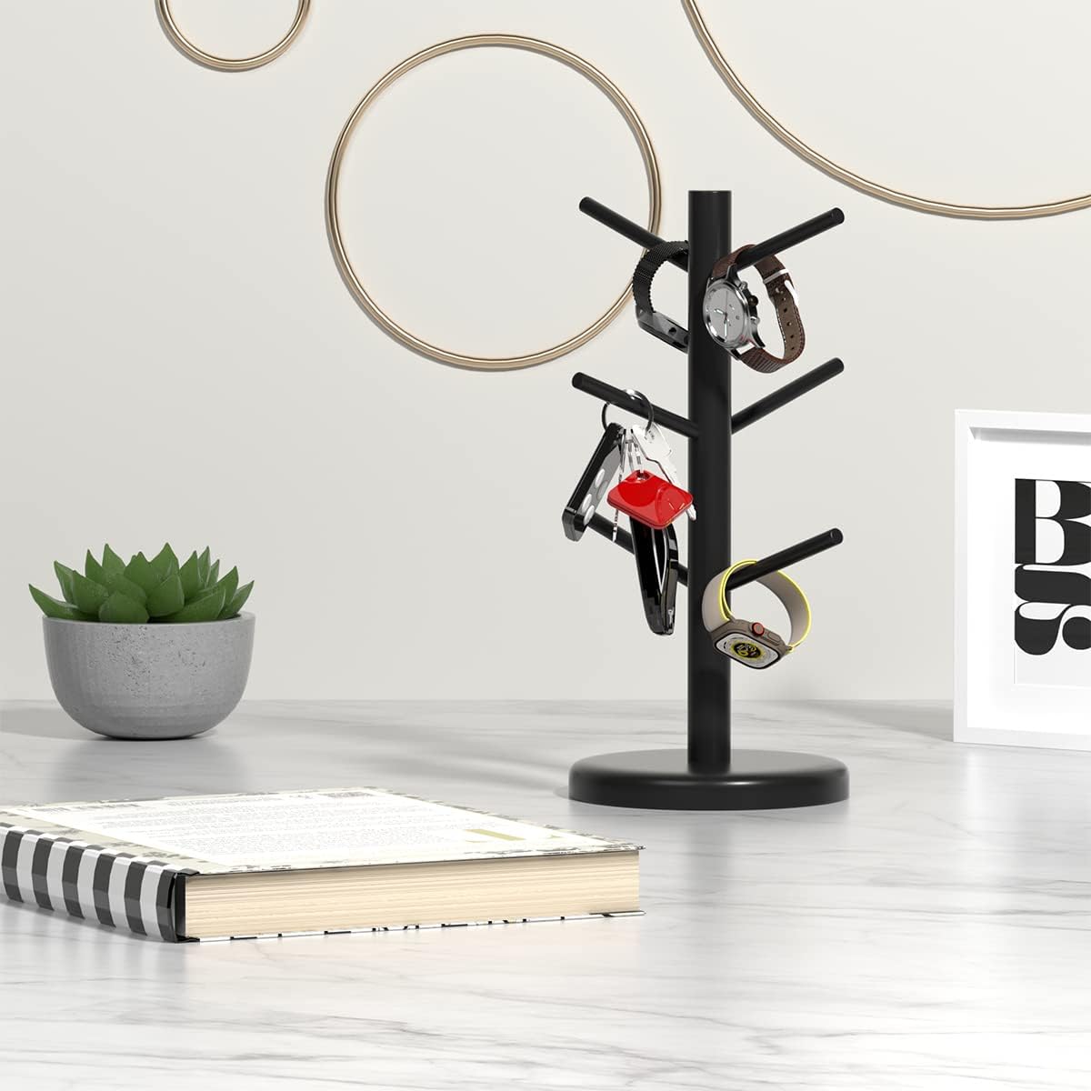 Mug Holder Tree,Coffee Cup Holder,Mug Rack Stand Hook,Bar Organizer