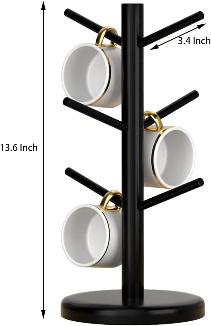 Mug Holder Tree,Coffee Cup Holder,Mug Rack Stand Hook,Bar Organizer