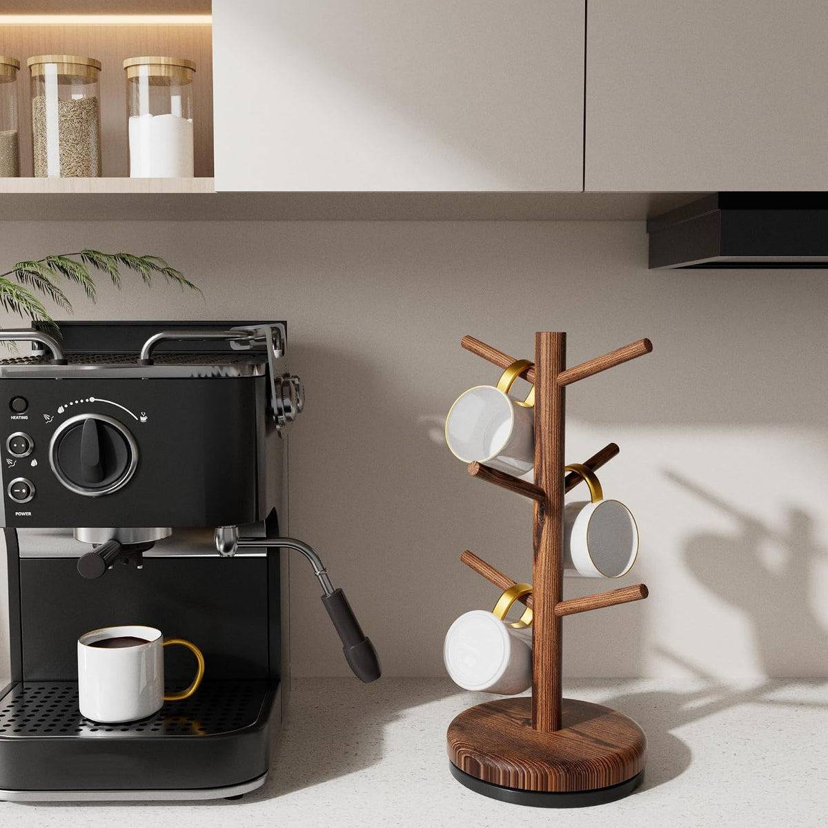 Mug Holder Tree,Coffee Cup Holder,Mug Rack Stand Hook,Bar Organizer