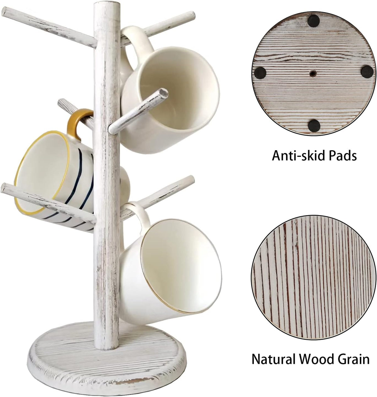 Mug Holder Tree,Coffee Cup Holder,Mug Rack Stand Hook,Bar Organizer