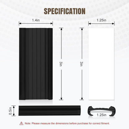 100Pcs Wire Shelf Label Holders with 100Pcs Label Paper Inserts, Plastic Wire Rack Label Holder Compatible with Metro and Nexel 1-1/4in Shelves, Label Area 3in Lx1.25in H