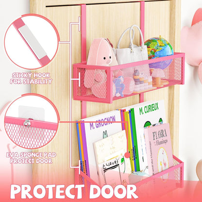 Over The Door Hooks Organizer, Coat Rack Over The Door Storage Hanger Towel Rack, Back of Door Storage Organizer for Bathroom,Bedroom,Kitchen,Office (Black, 3-Tier)