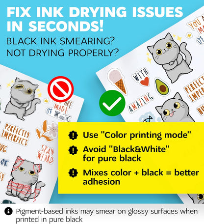 95% Clear Sticker Paper for Inkjet Printer and Laser – 20 Sheets, 8.5x11 Transparent Sticker Paper, Printable Vinyl, Waterproof Clear Labels for DIY Stickers & Decals