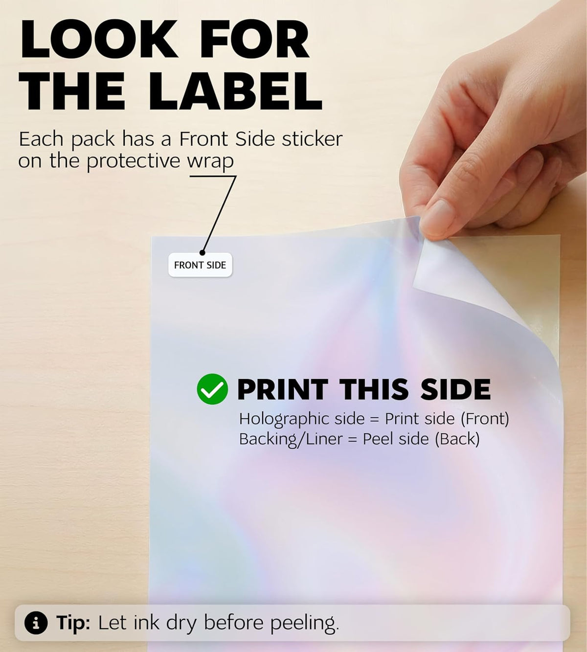 95% Clear Sticker Paper for Inkjet Printer and Laser – 20 Sheets, 8.5x11 Transparent Sticker Paper, Printable Vinyl, Waterproof Clear Labels for DIY Stickers & Decals