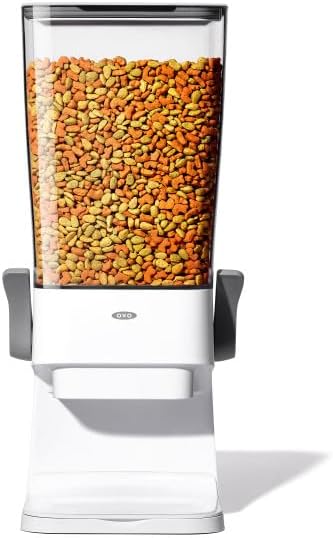 OXO Good Grips Countertop Cereal Dispenser | erfect for cereal, oatmeal, snacks. One-handed dispensing. Airtight dual-seal freshness. Dishwasher safe. 5.5 qt capacity.