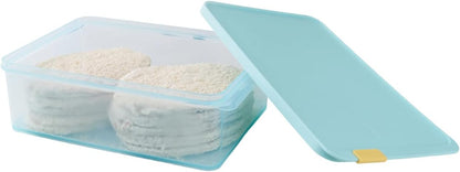 LocknLock Freezer Fit Plastic Freezer Containers | Airtight Stackable Food Storage for Meal Prep | Microwave & Dishwasher Safe | BPA Free Freezer Container with Lid, 2.2L