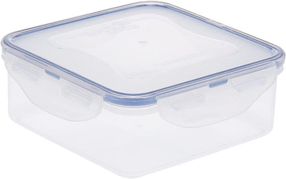 LOCK & LOCK Easy Essentials Pantry Food storage containers with lids / Pantry storage / Airtight containers, BPA free - Square - 11 cup - Great for Sugar, Clear