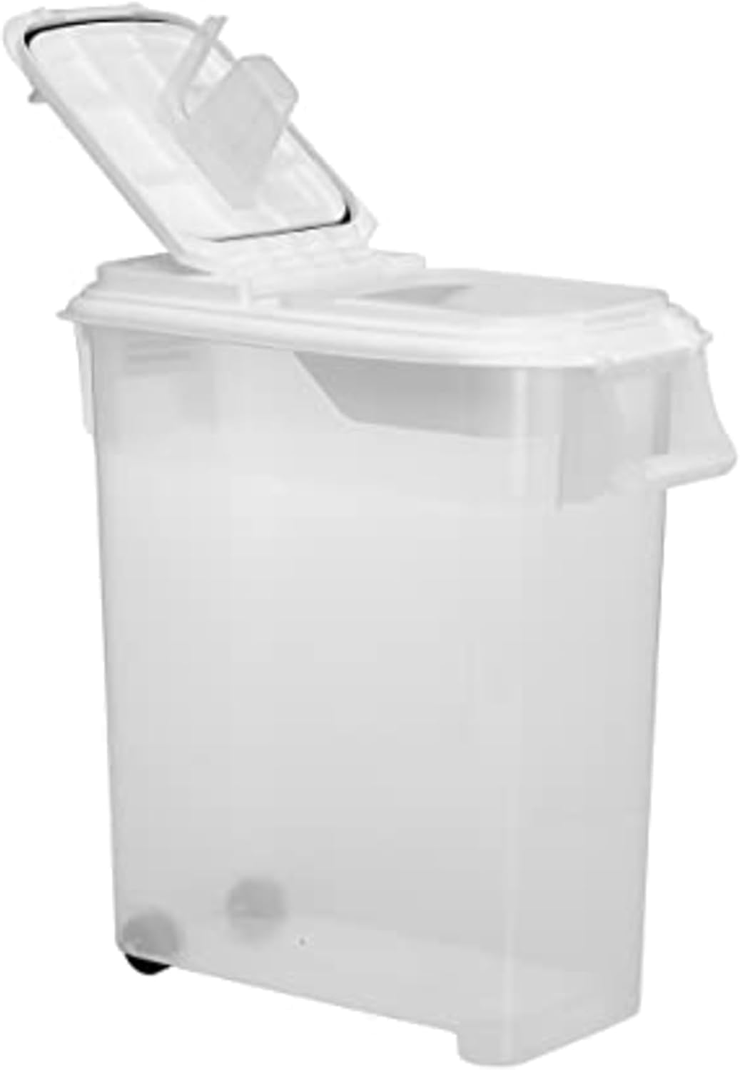 Buddeez Airtight Pet Food Storage Container - 50 QT/50 LB Capacity Dog Food Storage Container - Cat Food Container, Bird Seed Storage Container, Rolling Storage Bin, Air Tight with Handle & Scoop