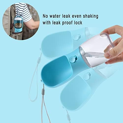 Cibaabo Dog Water Bottle with Food Container, Travel Puppy Water Bowl, Portable Pet Dispenser, Girl Dog Mom Gifts Accessories Stuff Essentials Necessities for Yorkie Chihuahua Cat Walking and Hiking