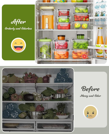 Food Storage Containers with Lids, BPA-Free | Includes 20 Containers & 20 Lids,Plastic Food Containers for Kitchen Storage and Organization,Leak Proof Meal Prep Container
