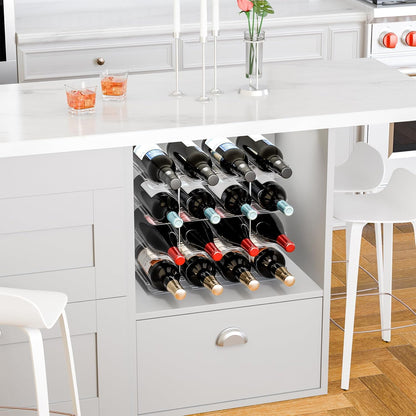 2 Tier Stackable Wine Racks Countertop,Sturdy and Durable Wine Rack Free Standing Floor for Inside Cabinet,Clear Water Bottle Organizer and Wine Storage Racks Holder for Pantry,Table,Kitchen