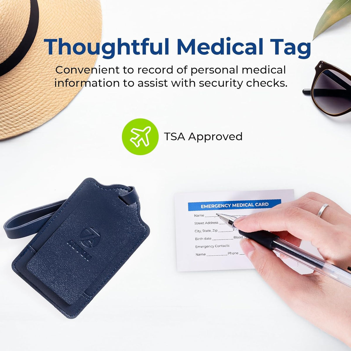Insulin Cooler Travel Case, 220g TSA Approved Ice Pack, Handle Design | Cold Vacuum Insulin Bottle with Medical ID Tag, Med Anti-freezing Pouch, Diabetic Medical Cooler, Compact for Daily and Trips