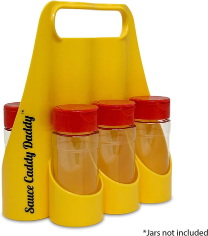 6-bottle Carrier for Hot Sauce, Holds Standard 5oz Bottles, Hot Sauce Organizer, Condiment Holder