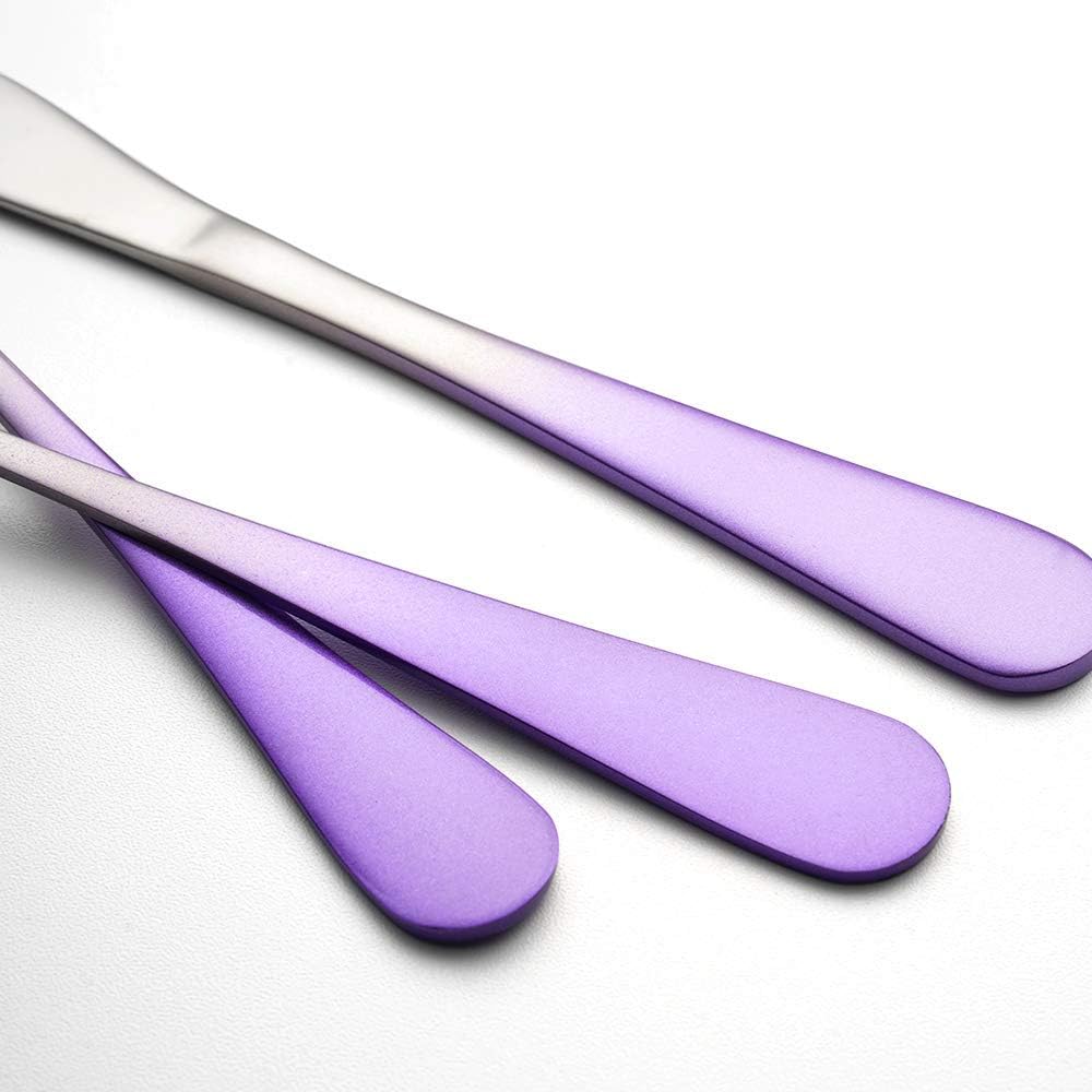 Travel Utensils Set with Case Reusable Portable Cutlery Set Stainless Steel 8pcs Including Dinner Knife Fork Spoon Chopsticks Straws(Silver)