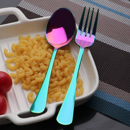 Travel Utensils Set with Case Reusable Portable Cutlery Set Stainless Steel 8pcs Including Dinner Knife Fork Spoon Chopsticks Straws(Silver)