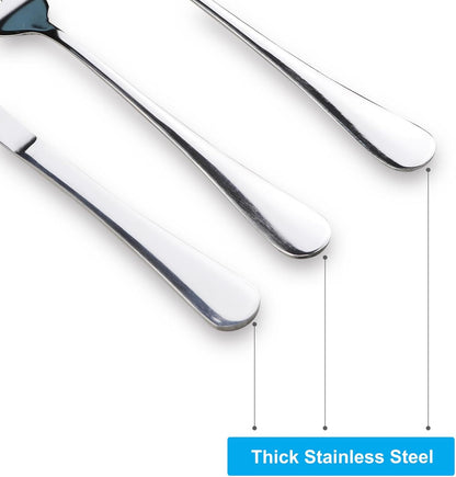 Travel Utensils With Case, Stainless Steel Reusable Portable Utensils Set With Case, Travel Silverware Set