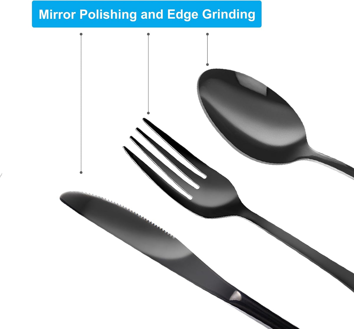 Travel Utensils With Case, Stainless Steel Reusable Portable Utensils Set With Case, Travel Silverware Set