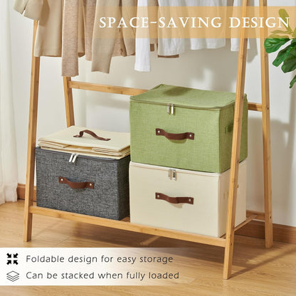 Storage Bins with Zipper Lids Decorative Lidded Baskets Boxes