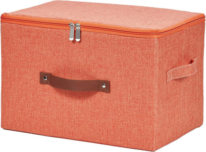 Storage Bins with Zipper Lids Decorative Lidded Baskets Boxes