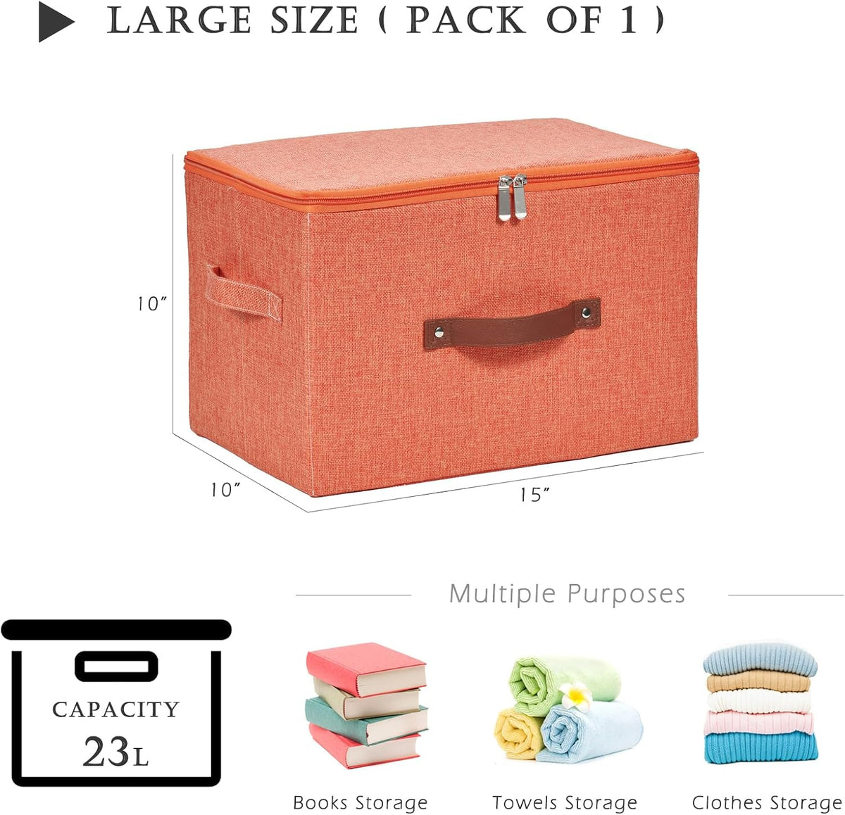 Storage Bins with Zipper Lids Decorative Lidded Baskets Boxes