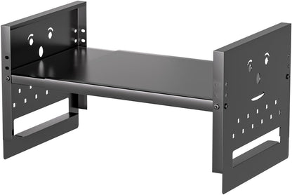 Adjustable Top Storage Shelf for Refrigerator or Washer, Dryer Countertop, Expandable Storage Shelves for Kitchen, Laundry Room and Dorm Room (White)