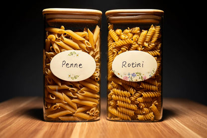Waterproof & Oil Resistant Jar & Lid Stickers - Pantry/Canning, Spice & Bottle Labels (Golden Flower 2x3)