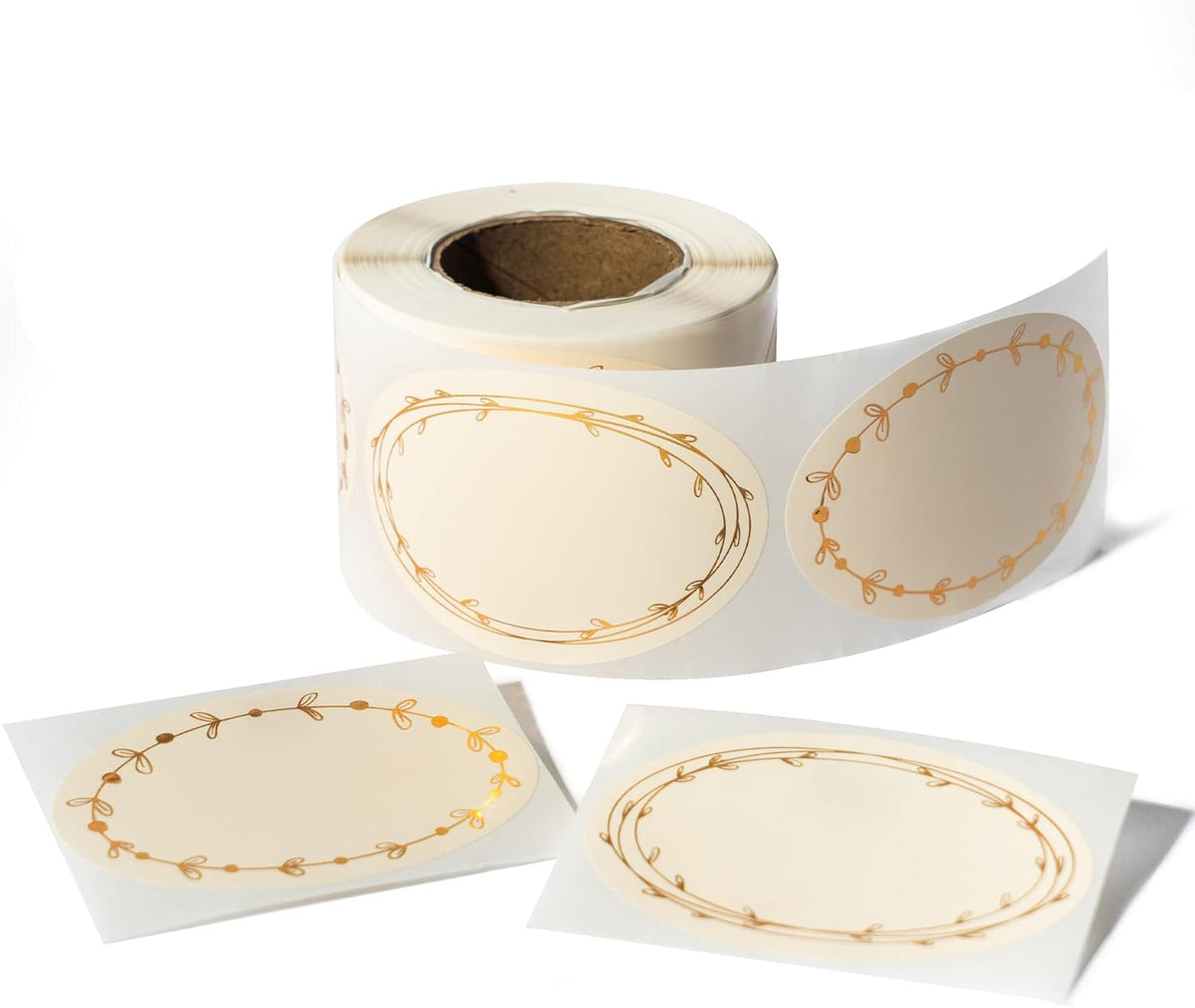 Waterproof & Oil Resistant Jar & Lid Stickers - Pantry/Canning, Spice & Bottle Labels (Golden Flower 2x3)