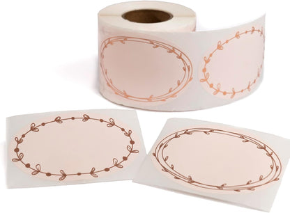 Waterproof & Oil Resistant Jar & Lid Stickers - Pantry/Canning, Spice & Bottle Labels (Golden Flower 2x3)