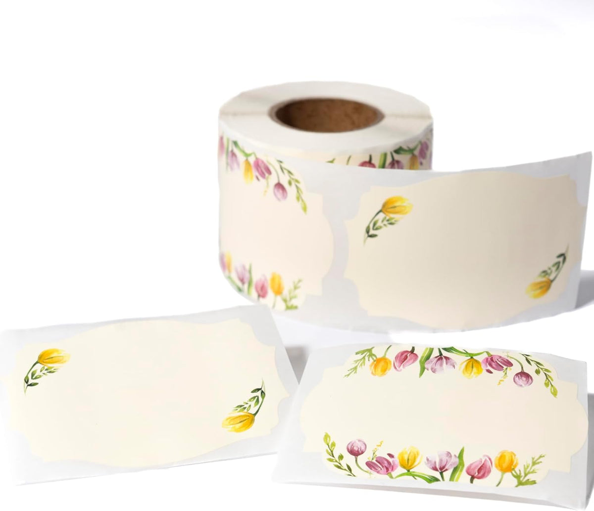 Waterproof & Oil Resistant Jar & Lid Stickers - Pantry/Canning, Spice & Bottle Labels (Golden Flower 2x3)