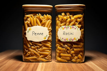 Waterproof & Oil Resistant Jar & Lid Stickers - Pantry/Canning, Spice & Bottle Labels (Golden Flower 2x3)
