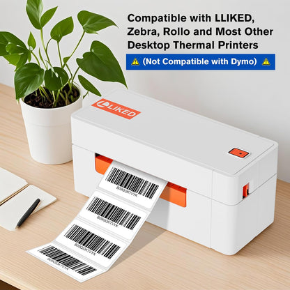1"x1" Square Removable Thermal Labels No Residue 1380 Pcs