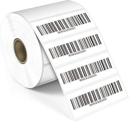 1"x1" Square Removable Thermal Labels No Residue 1380 Pcs