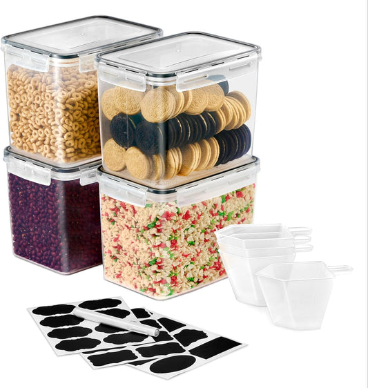 Air Tight Pantry Storage Containers, with Lids