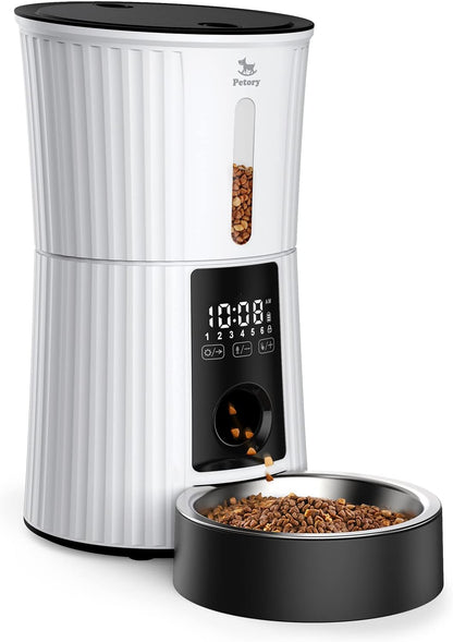 Timed Automatic Cat Feeder - 4L Dry Food Dispenser for Cats and Dogs